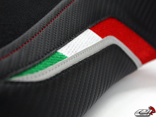 LUIMOTO (Team Italia Suede) Rider Seat Cover for the MV AGUSTA BRUTALE 750 910R 1078RR (01-12)
