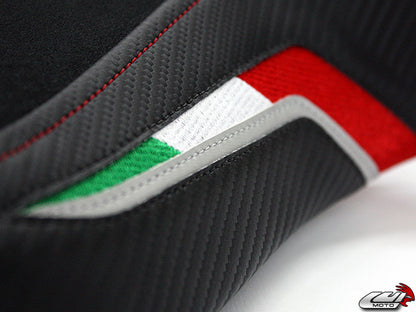 LUIMOTO (Team Italia Suede) Rider Seat Cover for the MV AGUSTA BRUTALE 750 910R 1078RR (01-12)