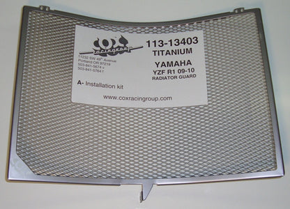Cox Racing Radiator Guards for the Yamaha YZF-R1 (09-14)