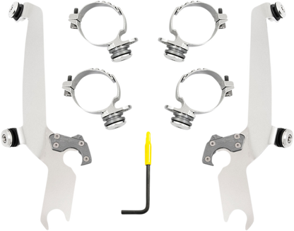 MEMPHIS SHADES Sportshield Trigger Lock Complete Mount Kit - Polished - XL MEK2055