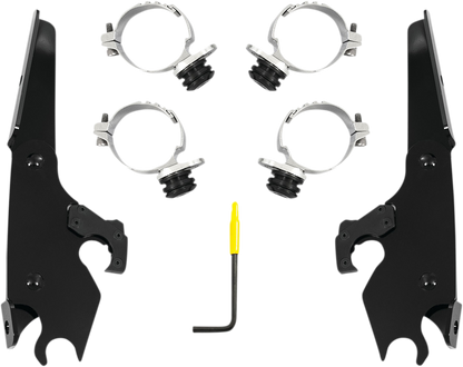 MEMPHIS SHADES Batwing - Mounting Kit - Black - XL MEB2056