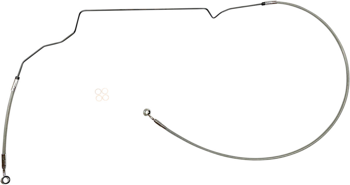MAGNUM SHIELDING Brake Line - Upper - Stainless Steel/Chrome - Indian SSC1419-33