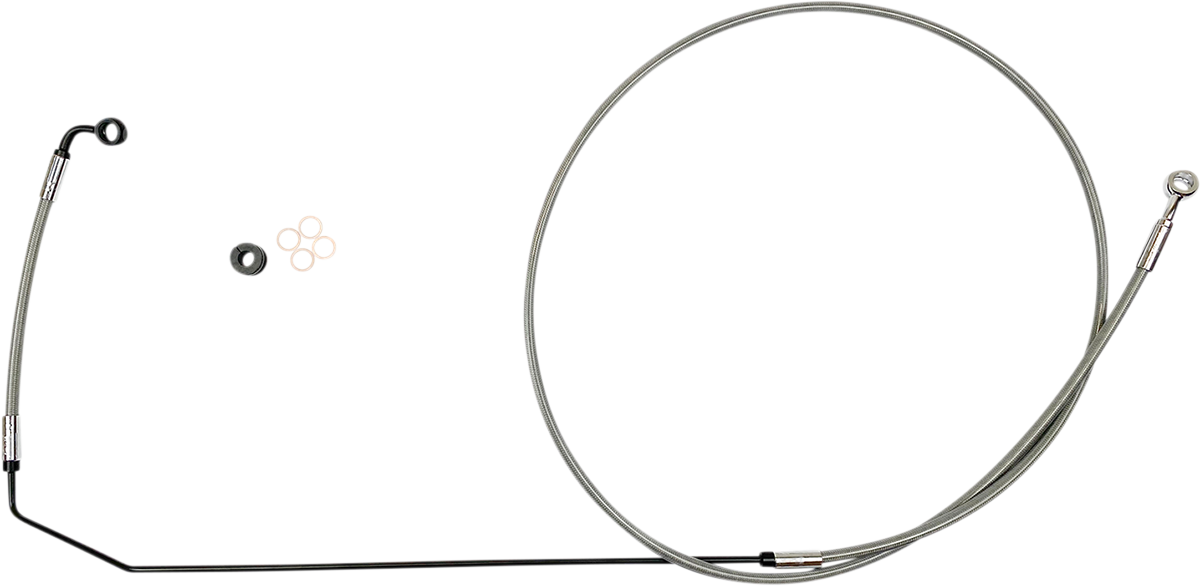 MAGNUM SHIELDING Brake Line - Stainless Steel/Chrome - Indian SSC1416-89