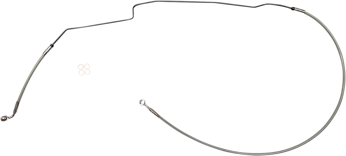 MAGNUM SHIELDING Brake Line - Stainless Steel/Chrome - Indian SSC1422-46
