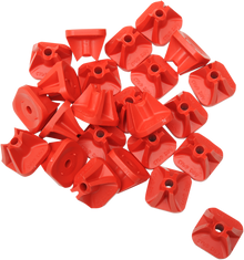 STUD BOY Single Backer Plates - Red - 24 Pack 2513-P1-RED
