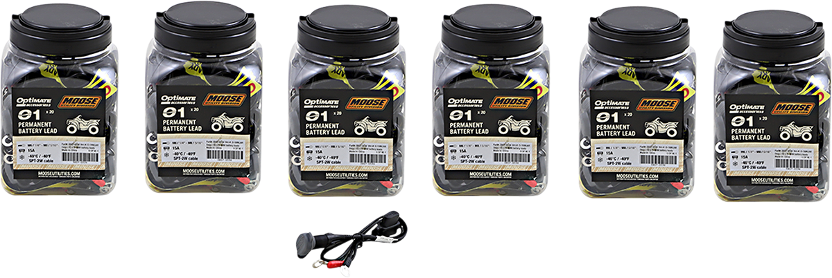MOOSE OFFROAD Battery Lead - O1 - SAE/12V - Permanent - Set of 6/20 Pack 01NMJARX6