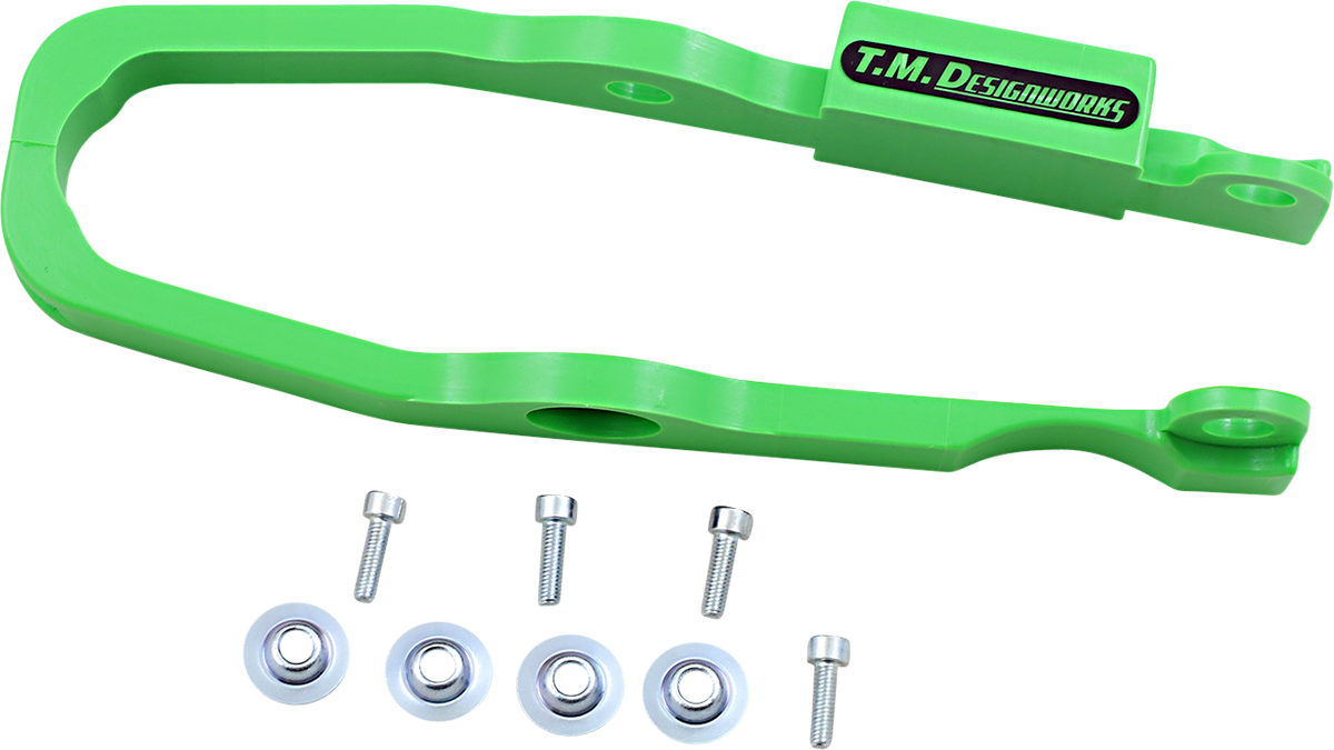 T.M. DESIGNWORKS Chain Slider - Green - Kawasaki DCS-KX85-GR