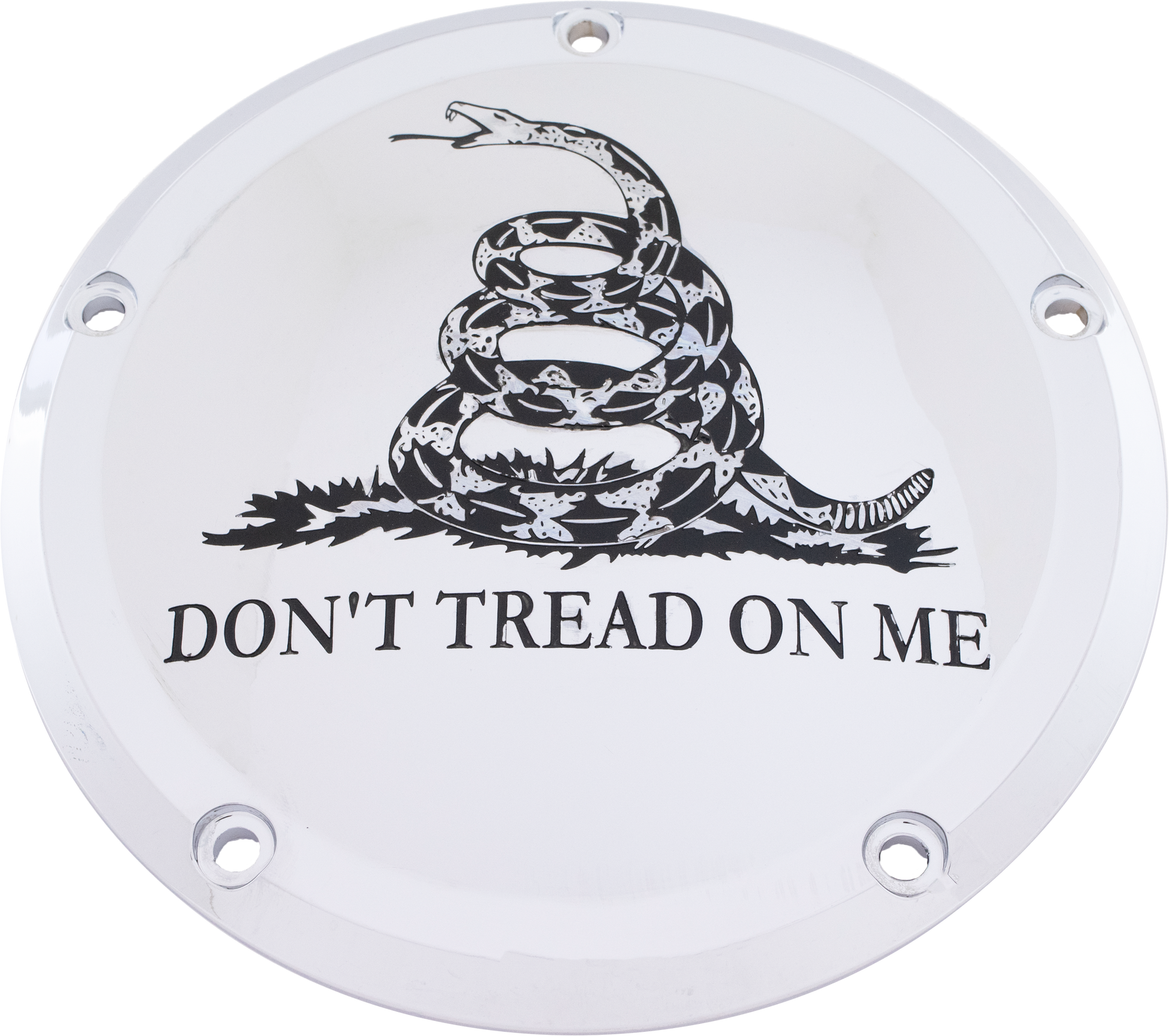 7   M8 Flt/Flh Derby Cover Don't Tread Chrome