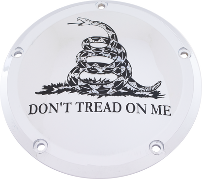 7   M8 Flt/Flh Derby Cover Don't Tread Chrome
