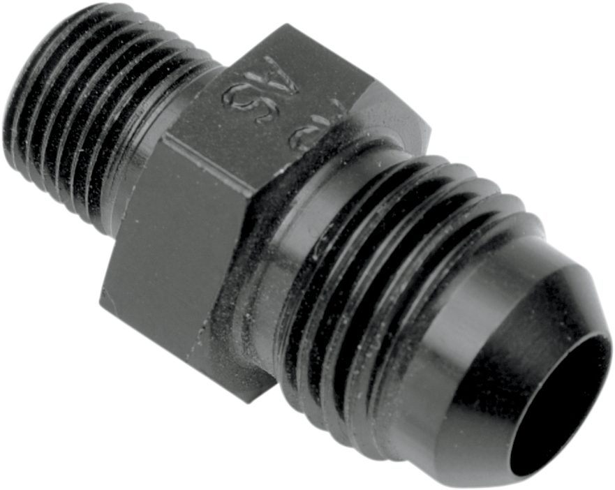 GOODRIDGE Oil Line Fitting - Black - Straight - 1/4" NPT AN816-06DBK