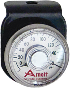 Pressure Gauge & Bracket Black