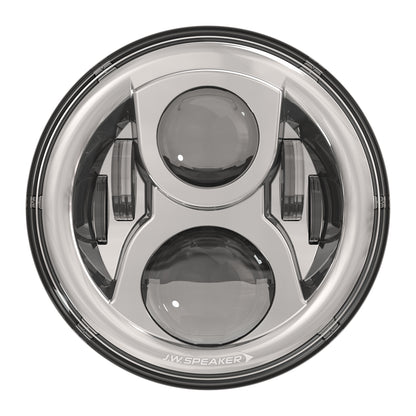 8700 Ev2 S Headlamp 7" Chr Bezel W/Mount Ring