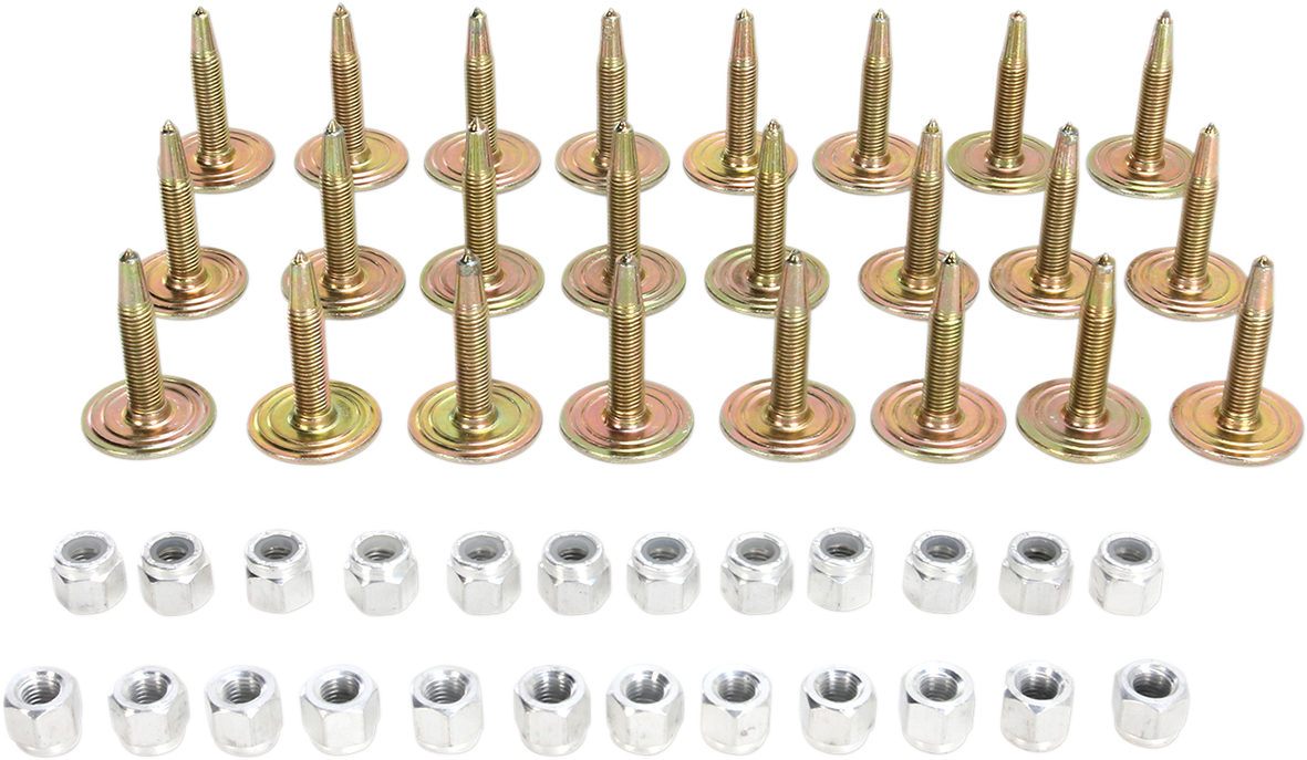 STUD BOY Studs with Locknuts - 1.375" - 24 Pack 2437-P1
