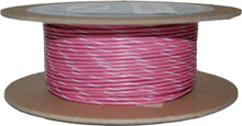 100' Spool 20 Gauge Wire (Pink/White Stripe)