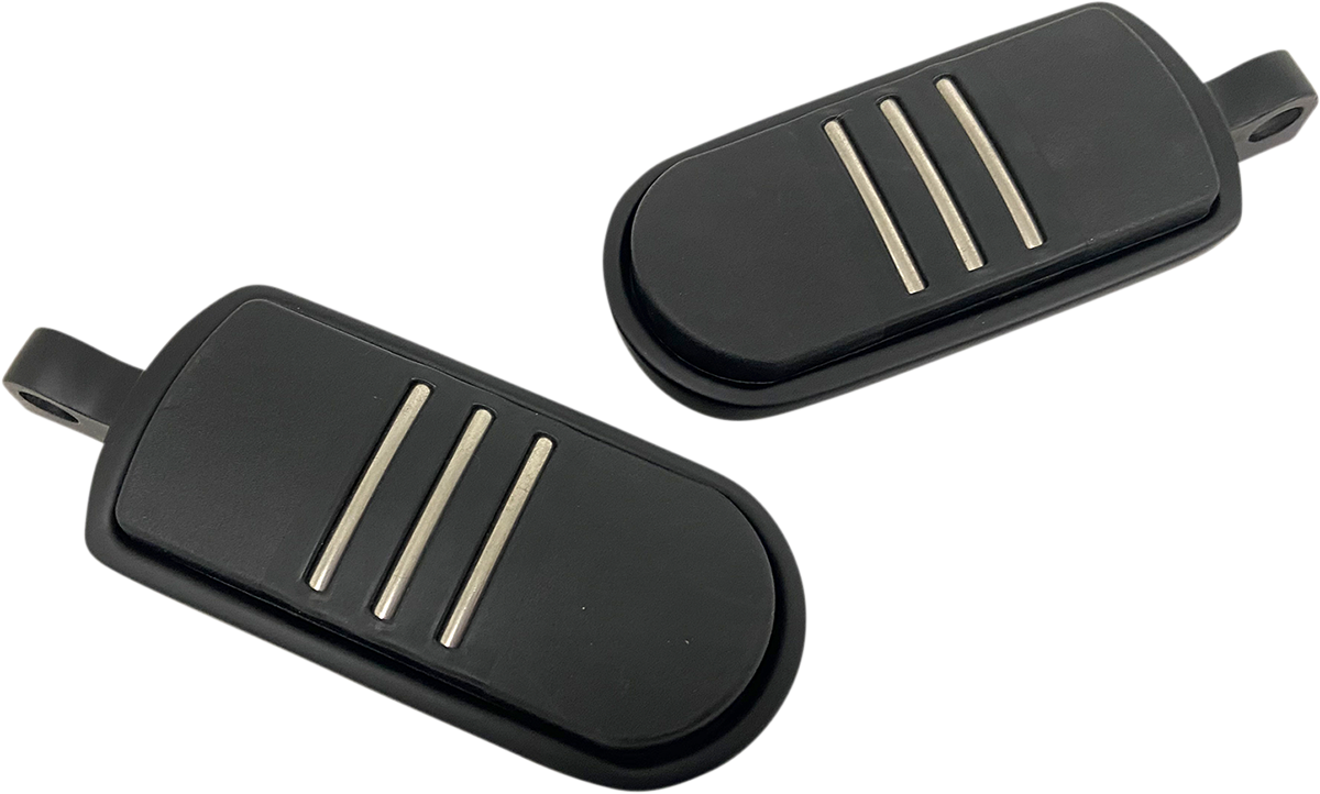 RIVCO PRODUCTS Custom Foot Pegs - Matte Black MV137MB
