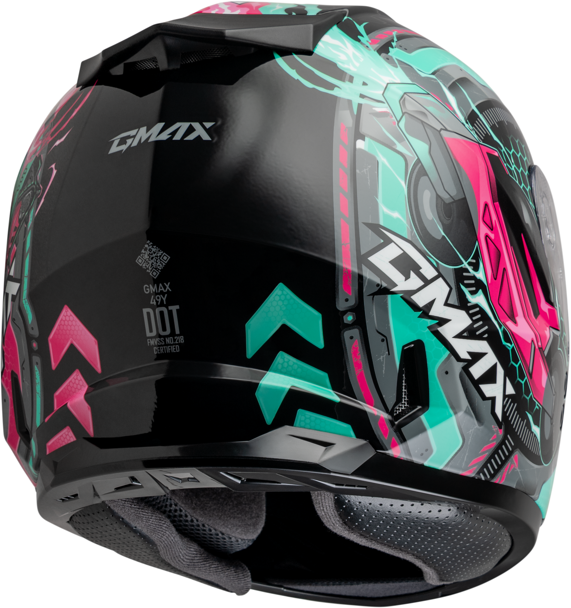 Gm 49y Charge Helmet Black/Pink/Aqua Ym