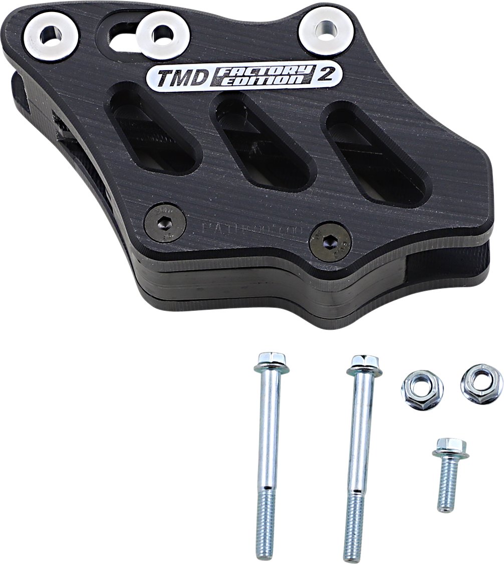 T.M. DESIGNWORKS Chain Guide - Black - Kawasaki RCG-KX5-BK