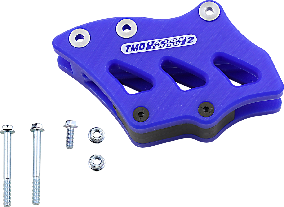 T.M. DESIGNWORKS Chain Guide - Blue - Suzuki/Yamaha RCG-SY2-BU