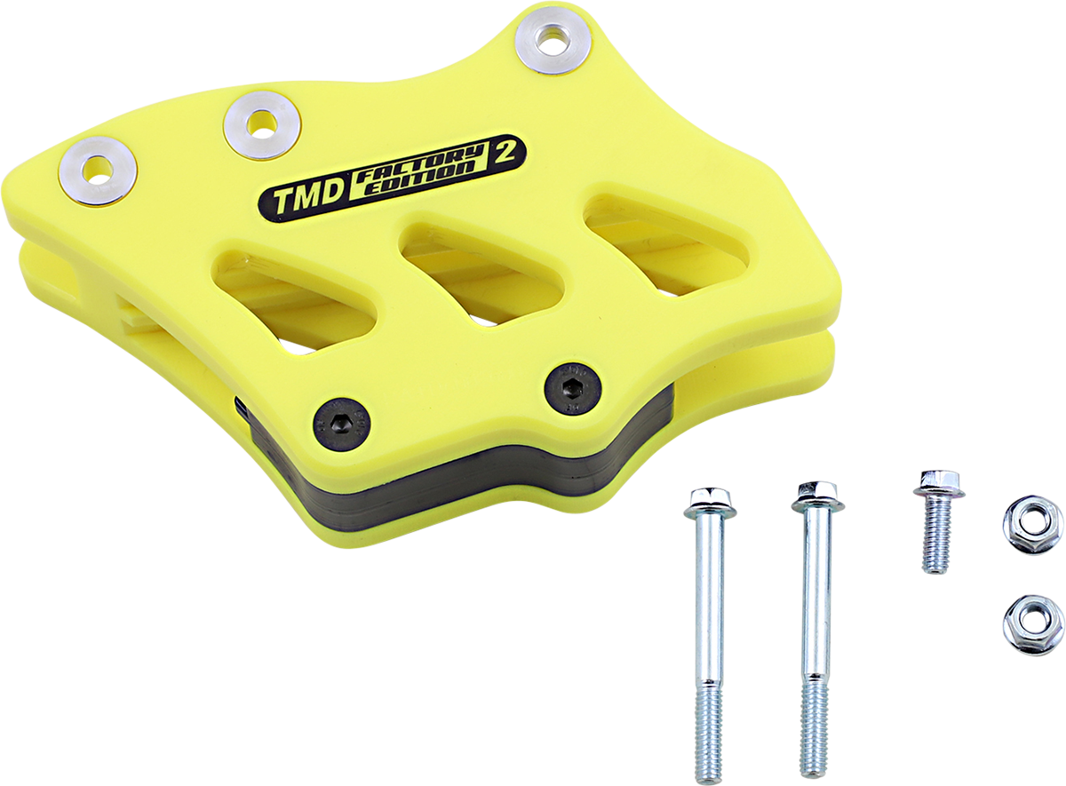 T.M. DESIGNWORKS Chain Guide - Yellow - Suzuki/Yamaha RCG-SY2-YL
