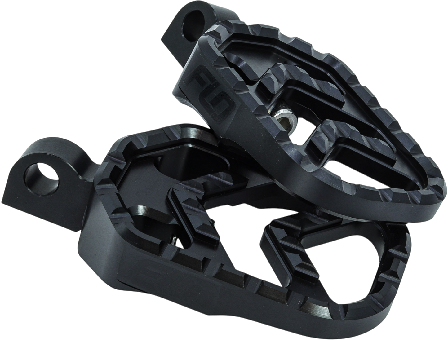 Savage Series Footpegs Black M8 Softail Passenger
