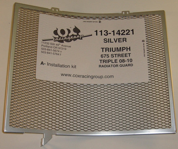 Cox Racing Radiator Guards for the Triumph 675 Street Triple (08-13)
