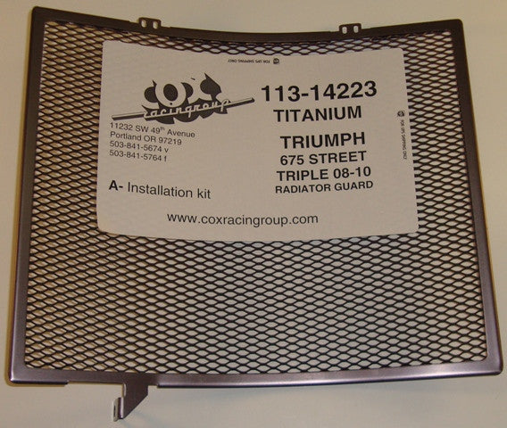 Cox Racing Radiator Guards for the Triumph 675 Street Triple (08-13)