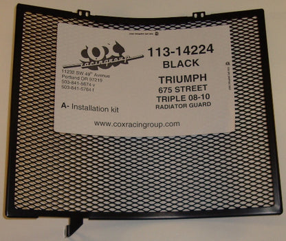 Cox Racing Radiator Guards for the Triumph 675 Street Triple (08-13)