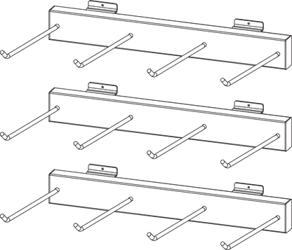 ICON Slatwall Display Fixture - 3 Hook 9903-0436