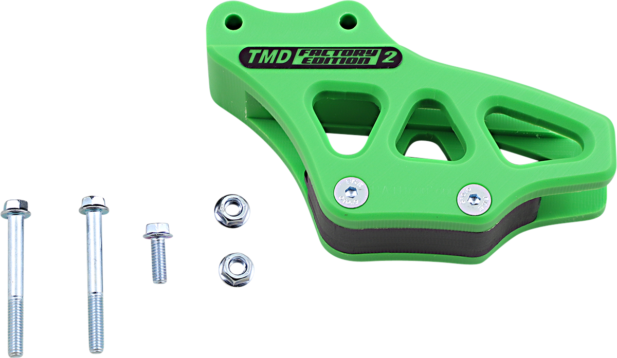 T.M. DESIGNWORKS Chain Guide - Green - Kawasaki RCG-KA85-GR