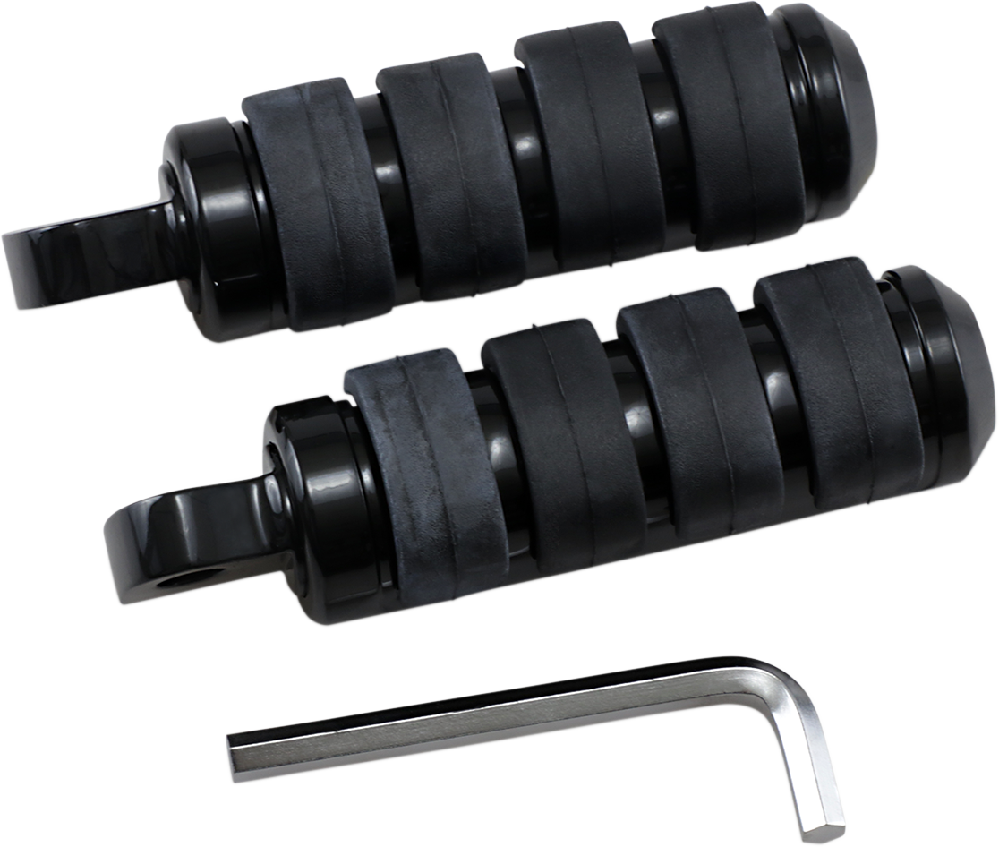 DRAG SPECIALTIES Soft-Ride Foot Peg - Black - Small 361043