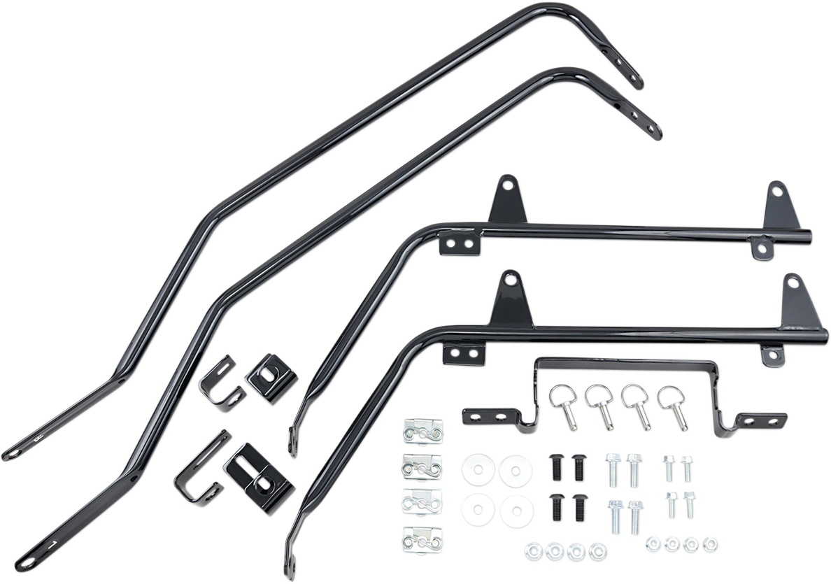 CYCLE VISIONS Saddlebag Mounts - Black - FL '18-'21 CV-7218