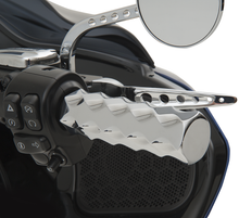 LA CHOPPERS Billet Hex Grips - TBW - Chrome LA-7491-00