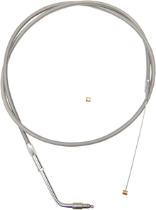 LA CHOPPERS Stainless Braided Handlebar Throttle Cable - 12"-14" - '96-'07 Touring LA-8005TH13