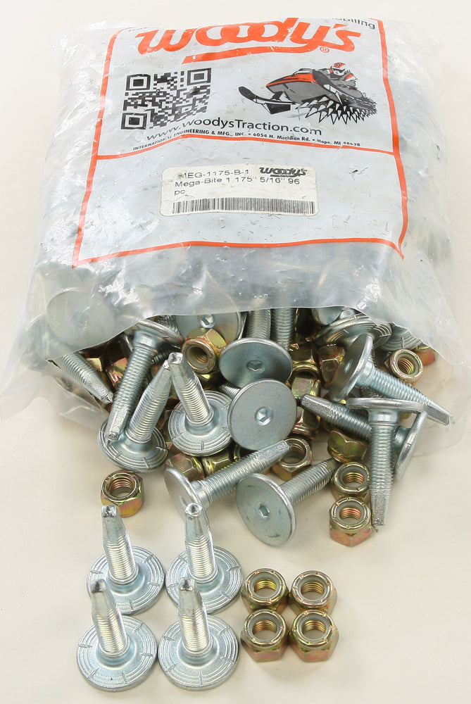 Silver Mega Bite Trail Stud 1.175" 96/Pk
