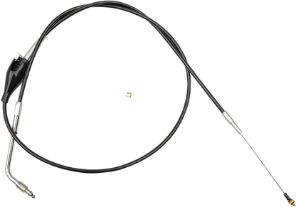 LA CHOPPERS Black Vinyl Braided Handlebar Idle Cable - Mini - Softail LA-8100ID08B