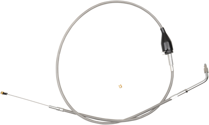 LA CHOPPERS Stainless Braided Handlebar Idle Cable - 18"-20" - FXDB/C LA-8210ID19