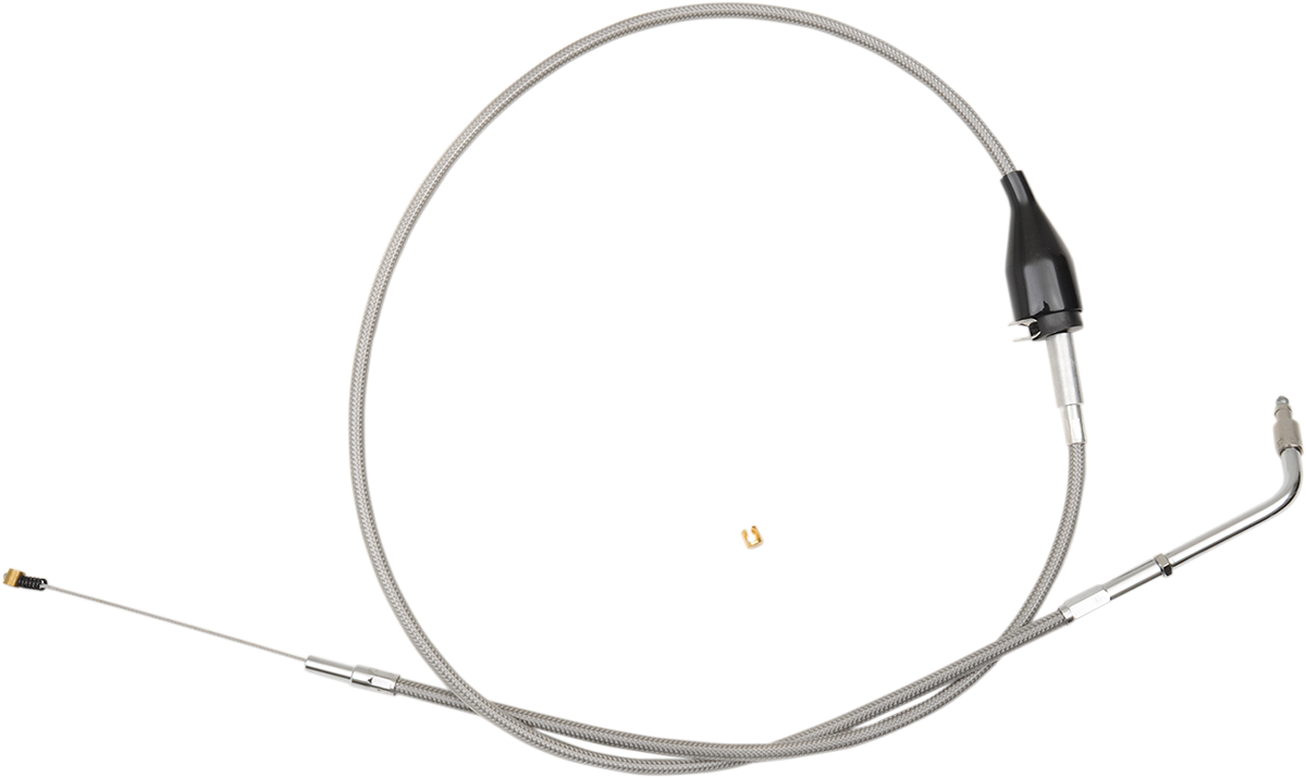 LA CHOPPERS Stainless Braided Handlebar Idle Cable - Mini - Sportster LA-8320ID08