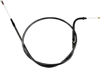 LA CHOPPERS Midnight Braided Handlebar Idle Cable - 15"-17" - Dyna/Softail LA-8100ID16M