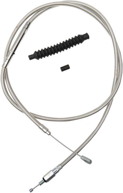 LA CHOPPERS Stainless Steel Braided Clutch Cable - Mini Ape Hangers - '08-'16 Touring/Trike LA-8010C08