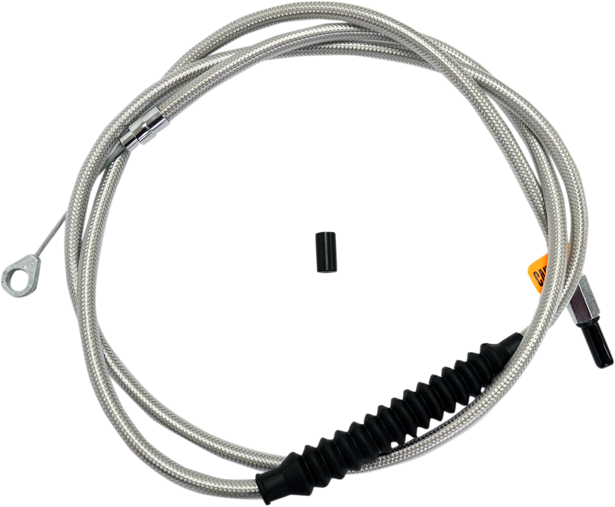 LA CHOPPERS Stainless Steel Braided Clutch Cable - 18"-20" Ape Hangers - '08-'16 Touring/Trike LA-8010C19