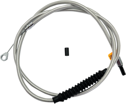 LA CHOPPERS Stainless Steel Braided Clutch Cable - 18"-20" Ape Hangers - '08-'16 Touring/Trike LA-8010C19