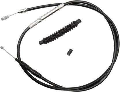 LA CHOPPERS Black Vinyl Clutch Cable - 12"-14" Ape Hanger Handlebars - '96-'06 Softail LA-8100C13B