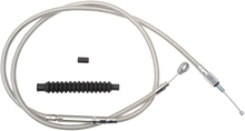 LA CHOPPERS Stainless Steel Braided Clutch Cable - 12"-14" Ape Hangers - '07-'15 Softail LA-8110C13