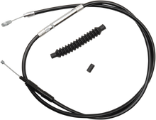 LA CHOPPERS Black Vinyl Clutch Cable - 12"-14" Ape Hanger Handlebars - '07-'15 Softail LA-8110C13B