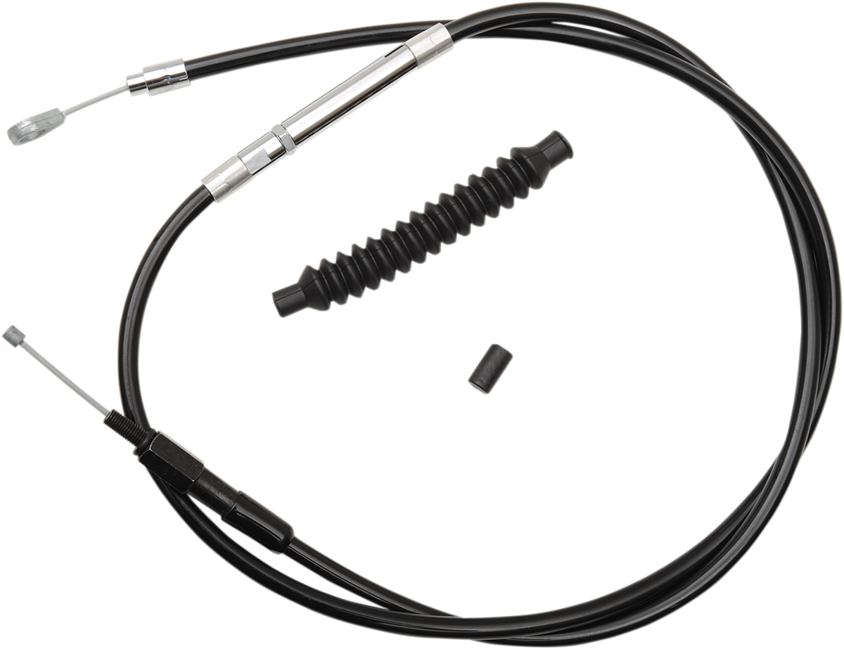 LA CHOPPERS Black Vinyl Clutch Cable - 15"-17" Ape Hanger Handlebars - '96-'07 Touring LA-8005C16B