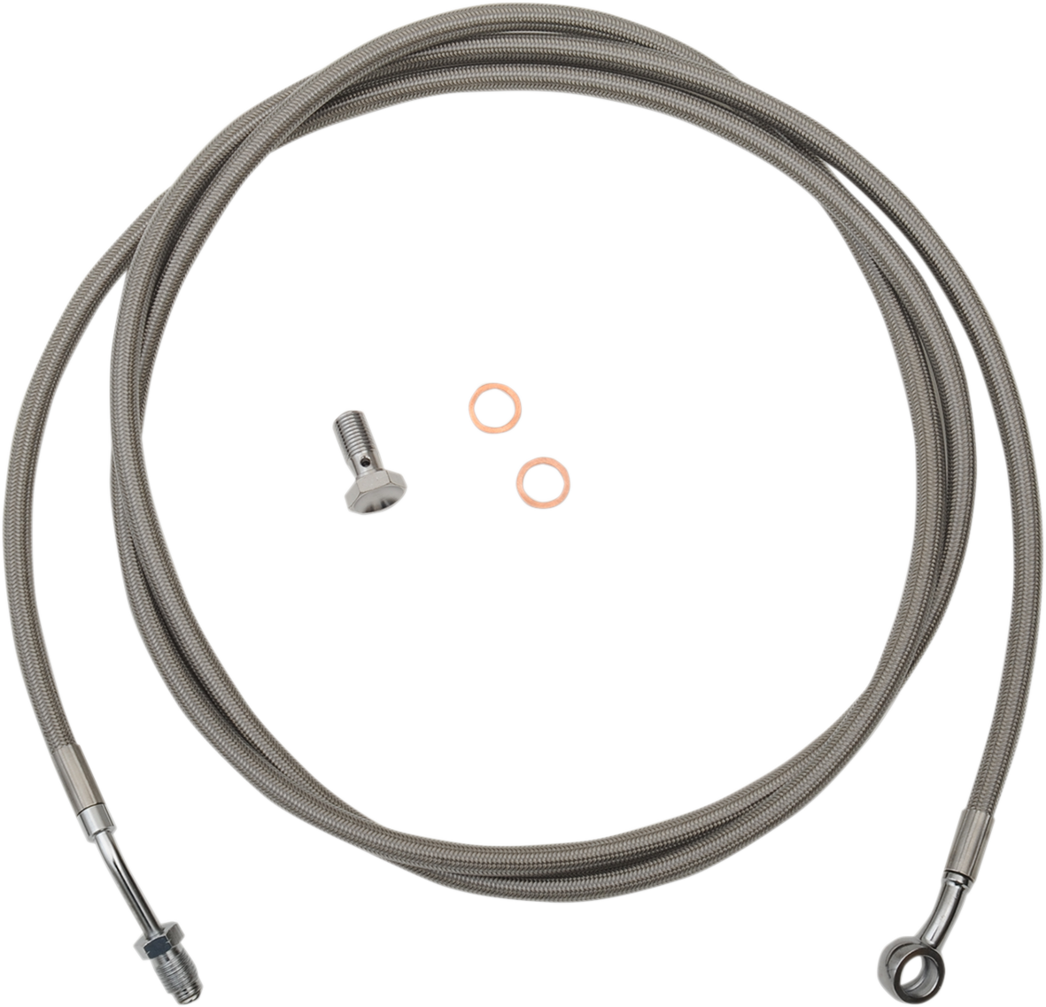 LA CHOPPERS Stainless Steel Braided Clutch Cable - 12"-14" Ape Hangers - '17-'20 Touring LA-8054C13