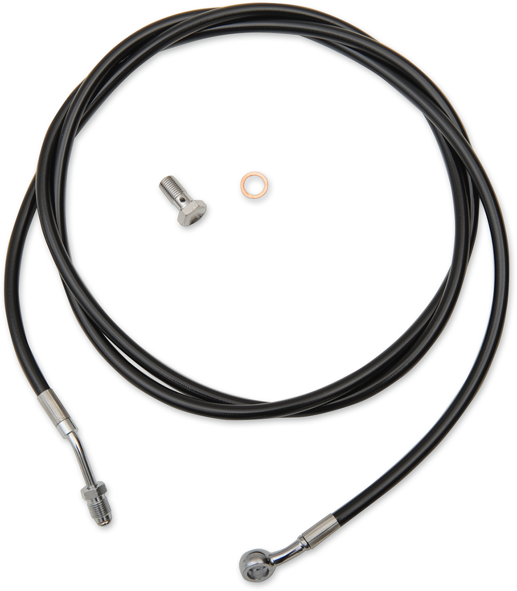 LA CHOPPERS Black Vinyl Clutch Cable - 12"-14" Ape Hanger Handlebars - '17-'20 Touring/Trike LA-8054C13B