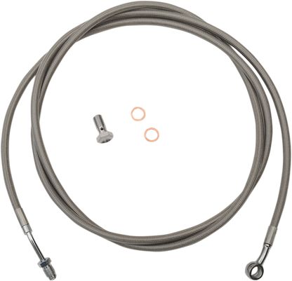 LA CHOPPERS Stainless Steel Braided Clutch Cable - 15"-17" Ape Hangers - '17-'20 Touring LA-8054C16