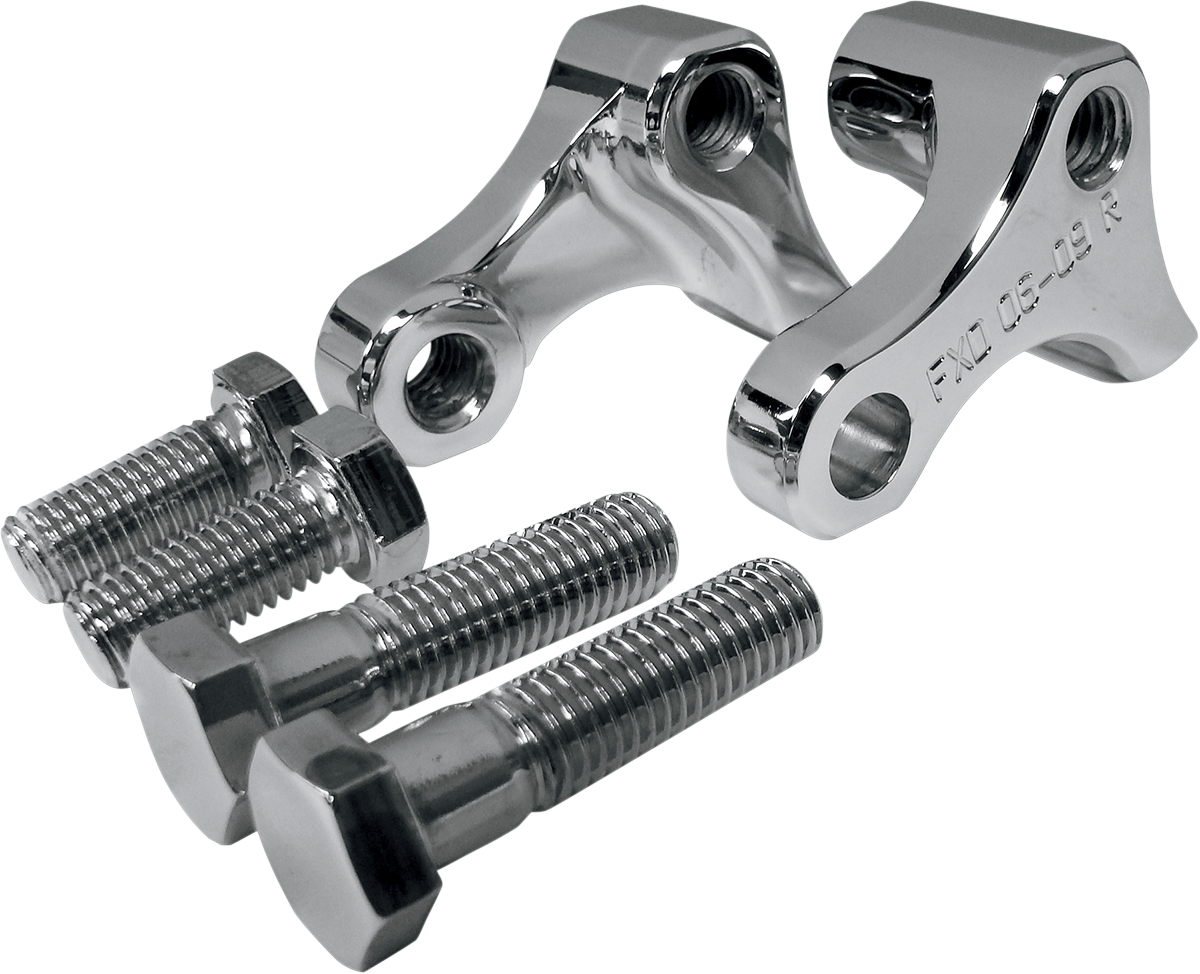 LA CHOPPERS Lowering Kit - Rear - Lowers 1" - Chrome - '06-'17 FXD LA-7590-02