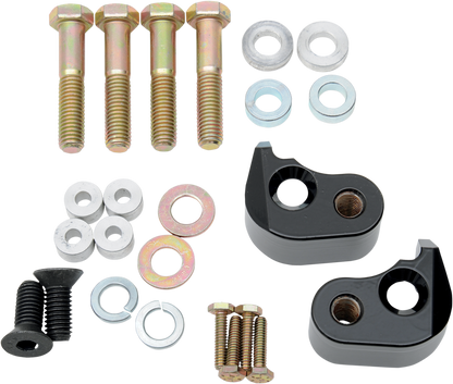 LA CHOPPERS Lowering Kit - Rear - Lowers 1" - Black Powder Coated - '02-'16 FL LA-7590-00B